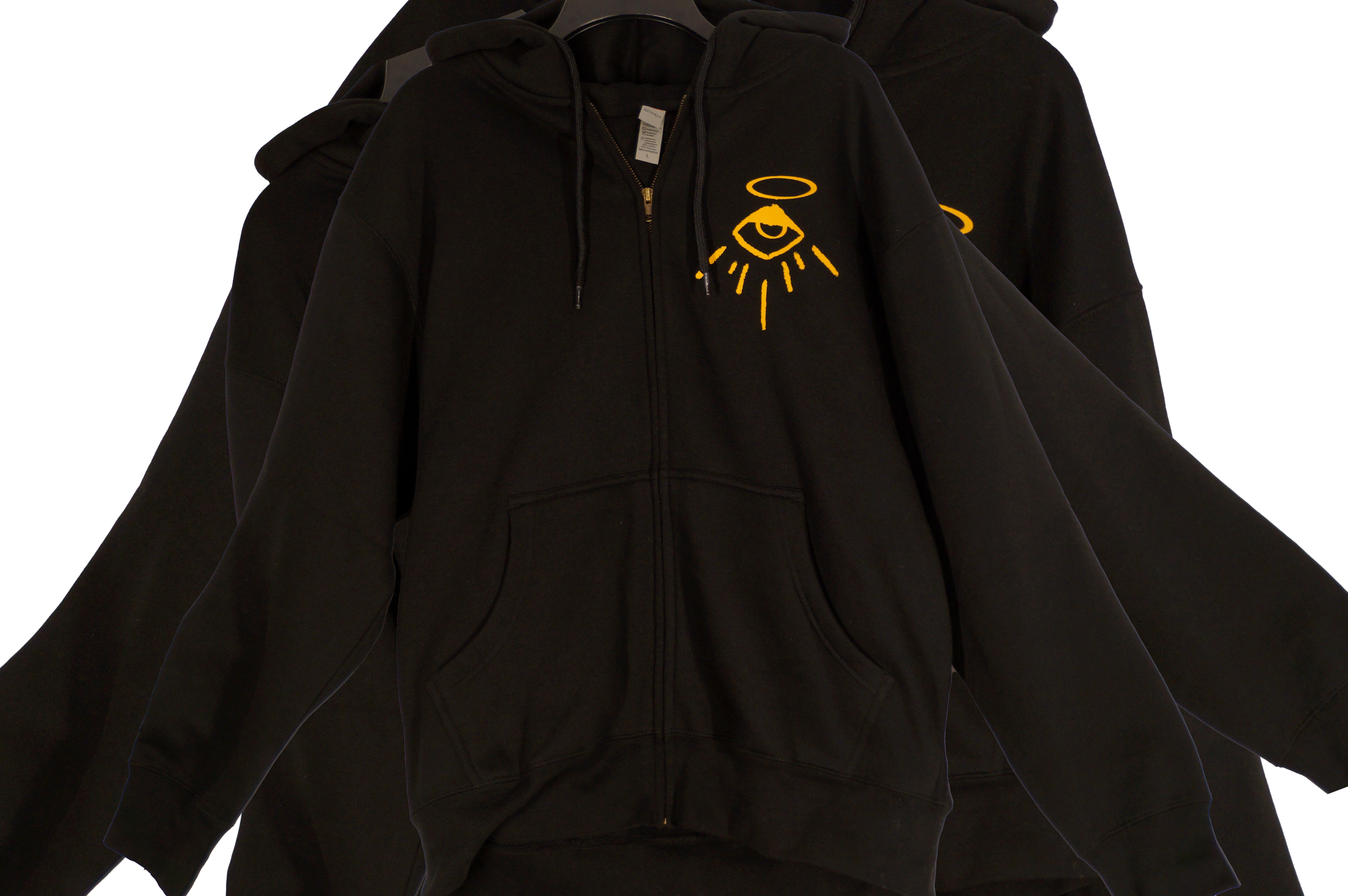 "iaskedGodaboutu" Zip hoodie