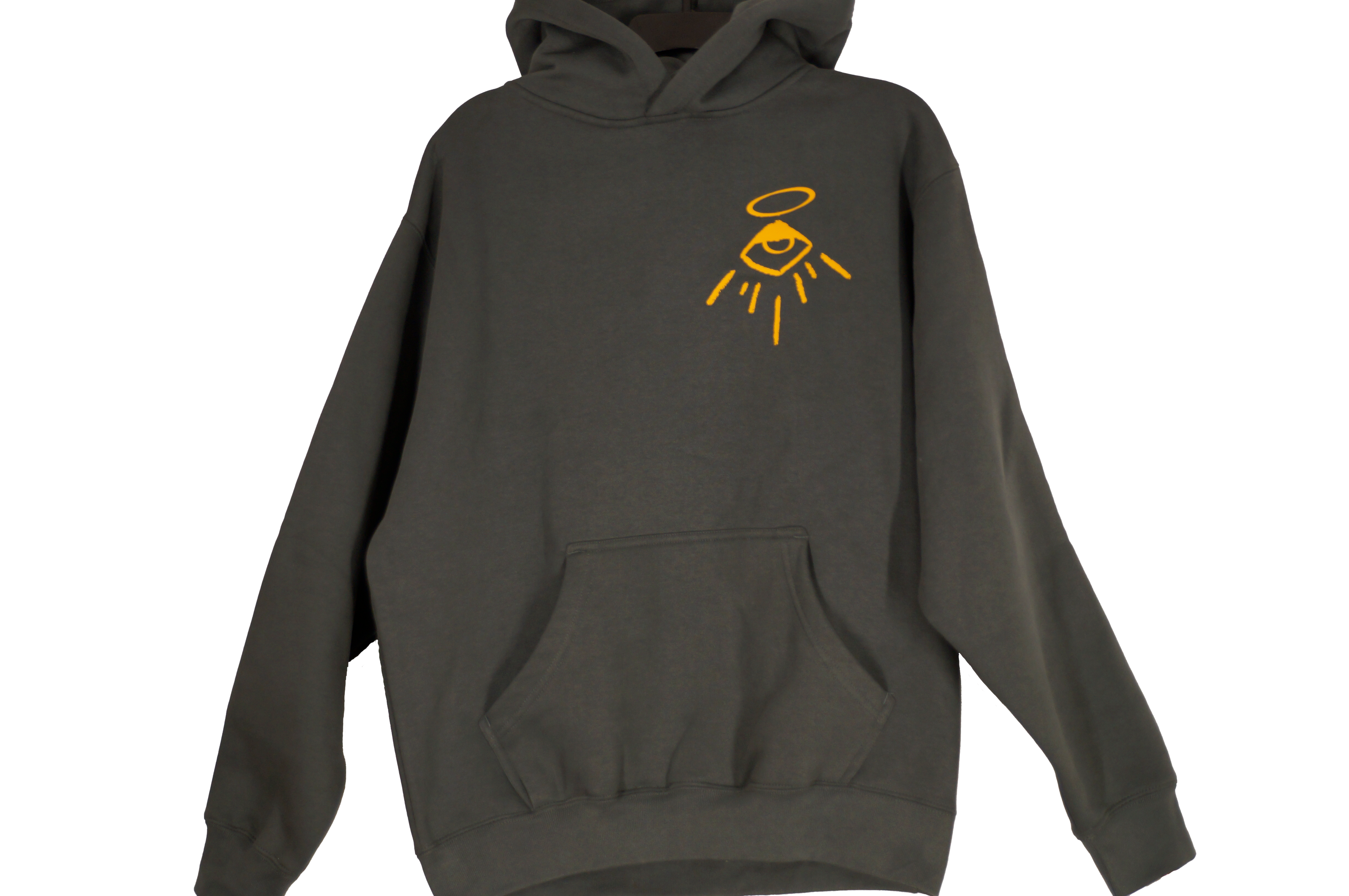 "iaskedGodaboutu" Heavyweight Hoodie