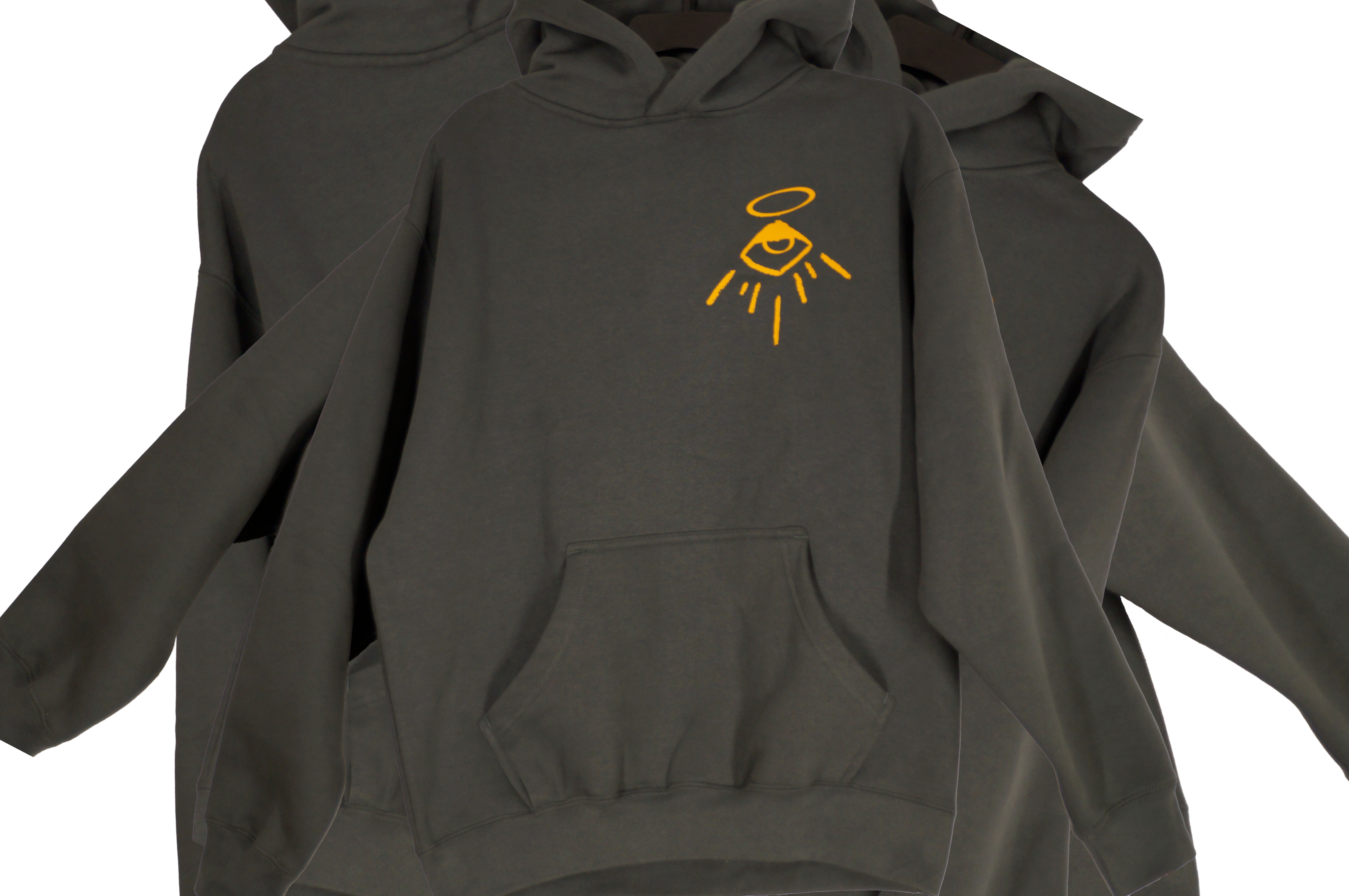 "iaskedGodaboutu" Heavyweight Hoodie